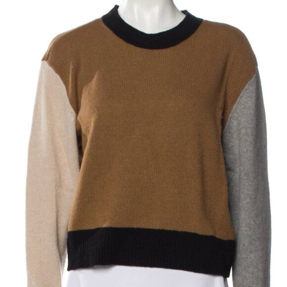 Frame Colorblock Cashmere Sweater Size XS - Picture 1 of 4